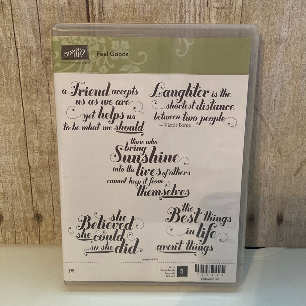 Feel Goods StampinUp stamp set Quotes